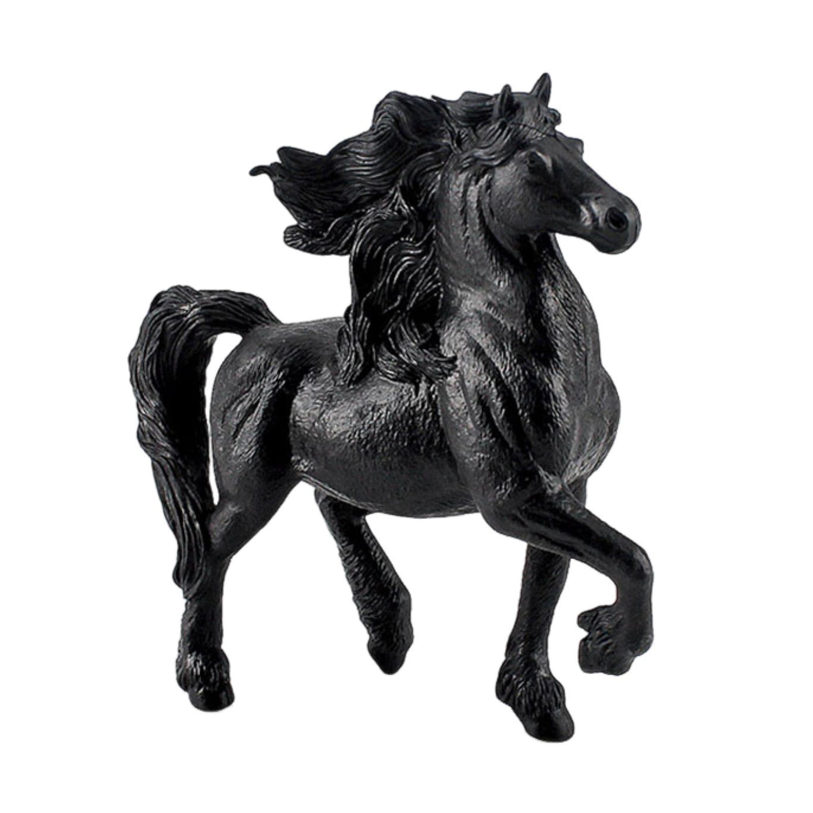 Solid Brass Horse Figurine Statue – Retro Animal Sculpture For Home Office Table Decor, Gold Finish, 2.75 Inches