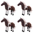 thumbnail image 1 of Horse Plush Toy 4 Styles Stuffed Animal Plush Toys 4PCS, 1 of 8