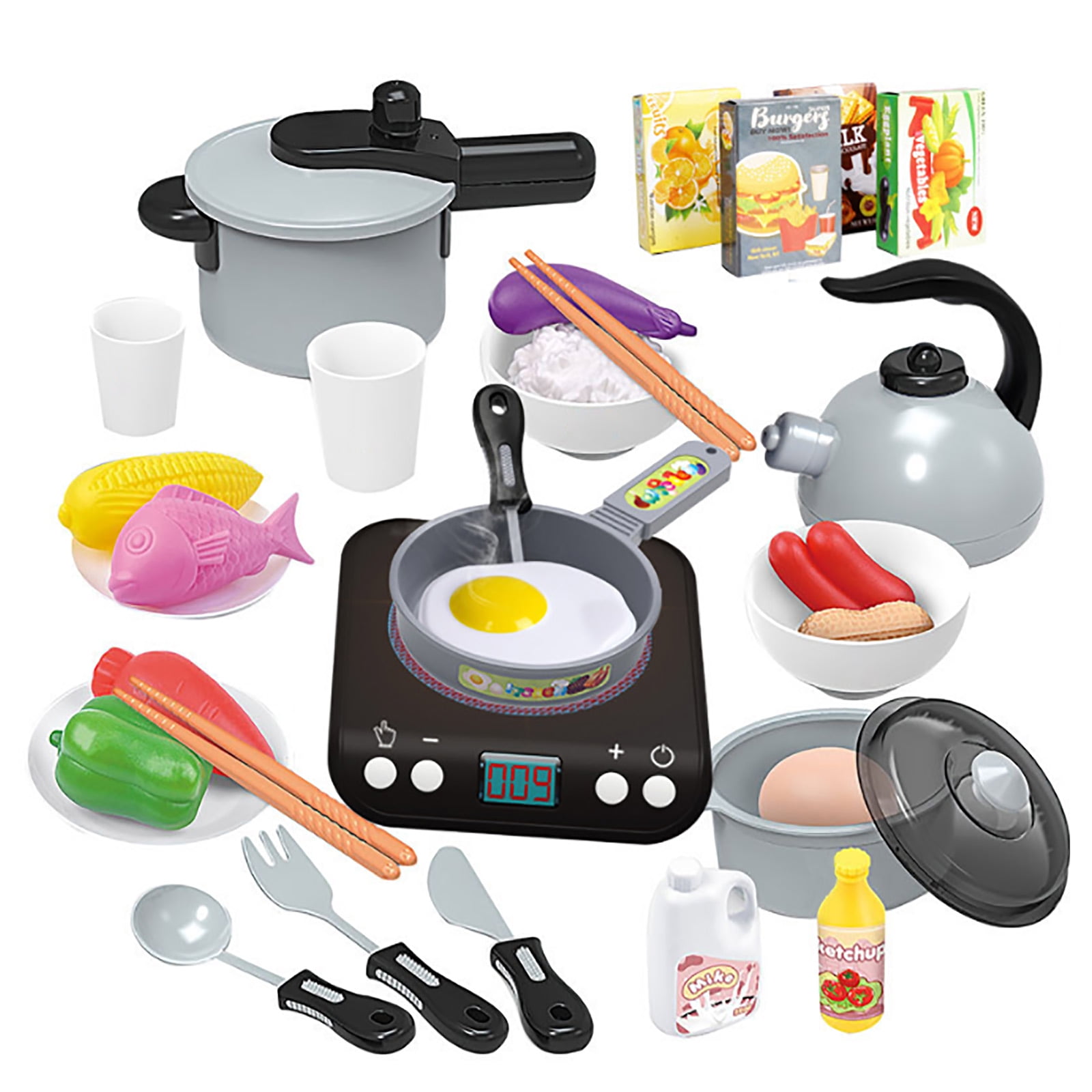 Kids Cooker Mini Kitchen Set Elementary Educational Toys Cooking
