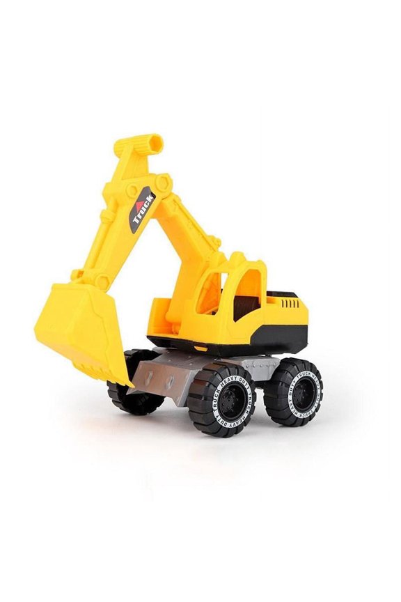 Simulation Inertial Engineering Vehicle Excavator Toy Car Model Children Playing With Sand Toys On The Beach