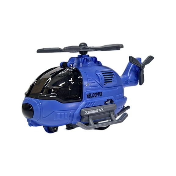 Simulation Inertial Helicopter Toy - Rotating Propellers, Blue Color - For Boys, For Girls, Birthday Party Gifts