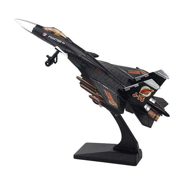 Simulation J15 Jet Fighter Attack Plane Military Model Alloy Airplane Model 1/100 Scale with Sounds Light Pull Back Function