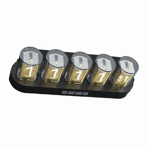 Simulation LED Glow Tube Clock Display Full Color RGB Retro Tube Clocks