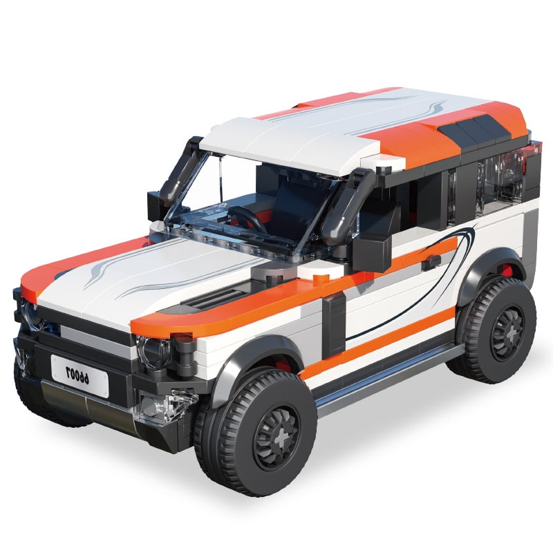 Simulation Land Rover P400 DIY Building Blocks, 406pcs Off-Road Vehicle Model Kit with Simulation Tires, Interactive Design, Compact Desktop Display for Thanksgiving/Christmas/Birthday Gifts