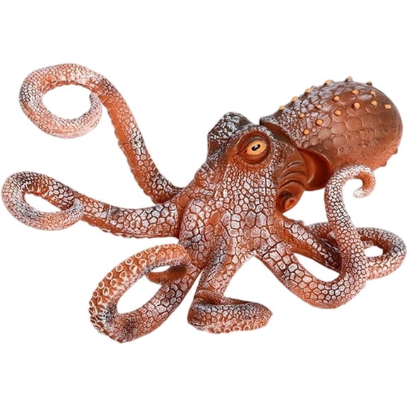 Simulation Large Octopus Figurine Animal Model Artificial Octopus Ornament for Fish Tank Decor Educational Ocean Figurines Cognitive Aquarium Decoration