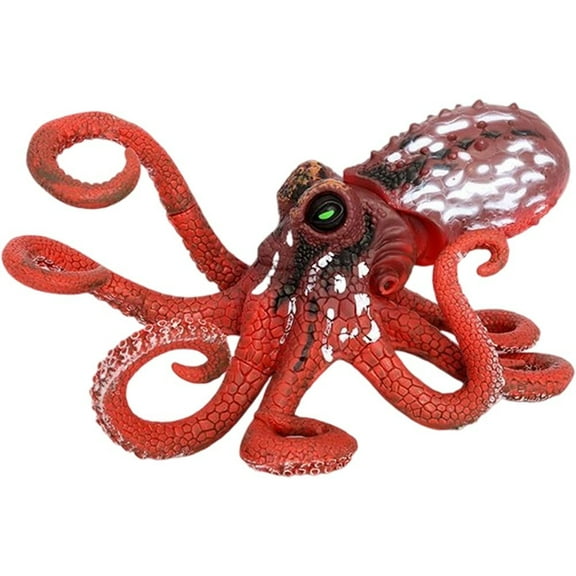Simulation Large Octopus Figurine Animal Model Artificial Octopus Ornament for Fish Tank Decor Educational Ocean Figurines Cognitive Aquarium Decoration