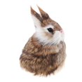 thumbnail image 1 of Simulation Light Tan Plush Toys Figure Rabbit Miniature Model Children, 1 of 8
