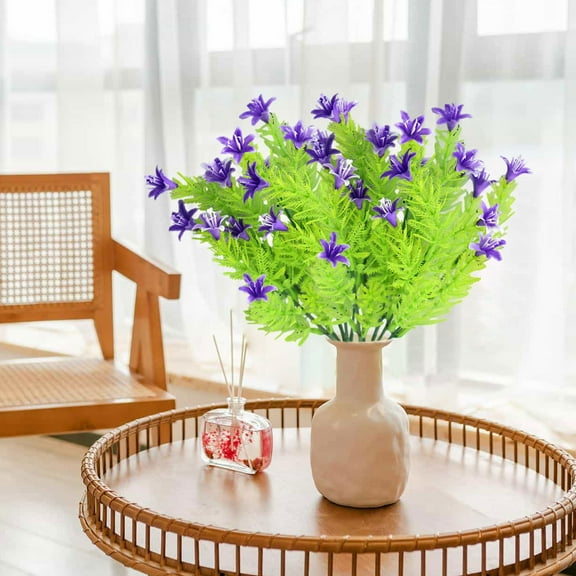 Simulation Lilies Flowers Artificial Bouquet, Fake Flowers for Outdoor Holiday Decorations, Home Garden Christmas Decor, Family Gathering Seasonal Celebration, Front Door Welcome Floral Akmoler