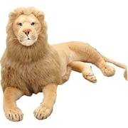 Simulation Lion Sofa Pillow PP Cotton Plush Toy Cougar Stuffed for Doll for Home Bedroom Dormitory Decoration Kid Birthday Gift