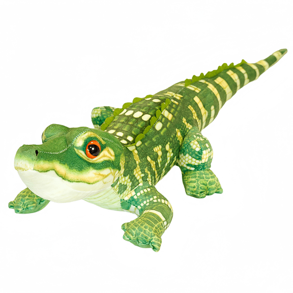 Simulation Long Crocodile Stuffed Animal Pillow-Realistic Reptile Plush Toy Home Decor Birthday Gift