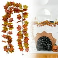 thumbnail image 1 of Simulation Maple Vine Hanging Decoration, Autumn Theme, Style U, Autumn Decoration Simulation Maple Rattan Wall Hanging, Natural Leaf Design for Home Seasonal Fall Decor, Kingtowag, 1 of 9