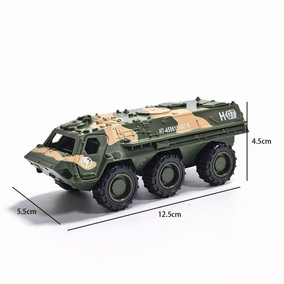 Alloy Metal Car Clockwork Simulation Military Armed Tank Armored ...