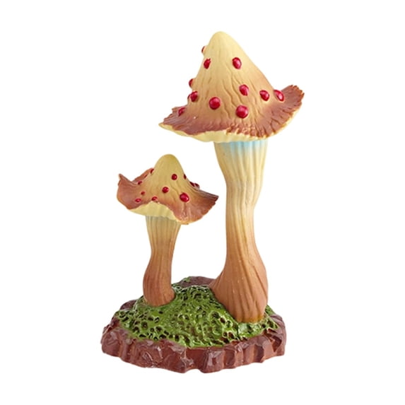 Simulation Mushroom Plant Model, Wild Plant Scene Sand Table Decoration Ornament, For Miniature Garden Bonsai Craft Home Office Desk Decor Landscape Model Diy Project Accent
