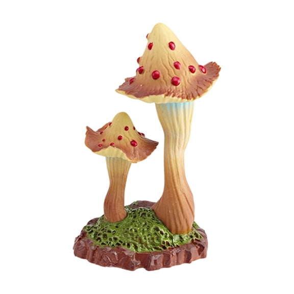 Simulation Mushroom Plant Model, Wild Plant Scene Sand Table Decoration Ornament, For Miniature Garden Bonsai Craft Home Office Desk Decor Landscape Model Diy Project Accent