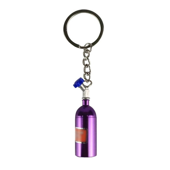 Nitrous Bottle Keychain in Aluminum Alloy DesignGreat for Motorbike & Car Fans, Stylish Accessory