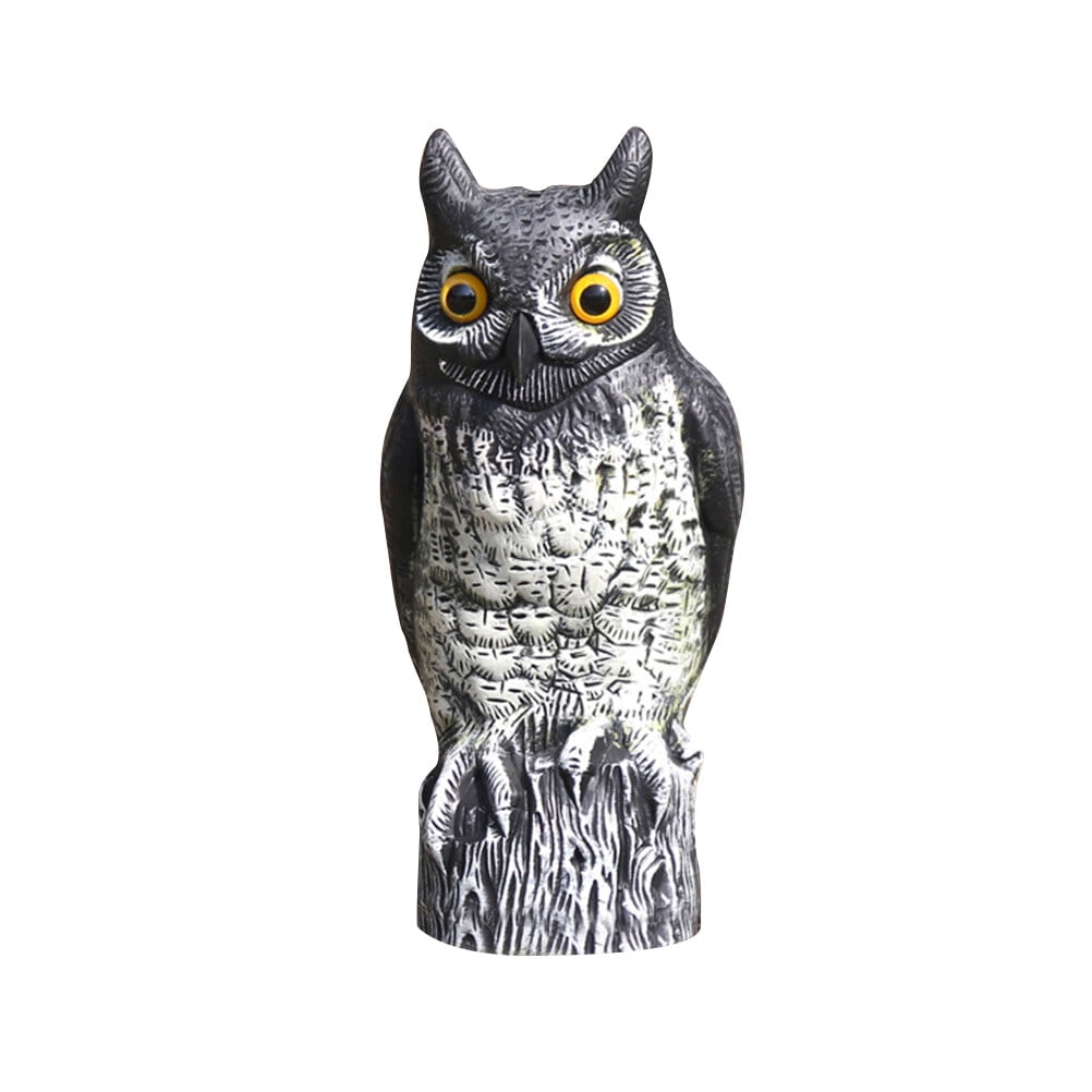 Simulation Owl Decoy Scarecrow Plastic Owl Repeller Pest Deterrent