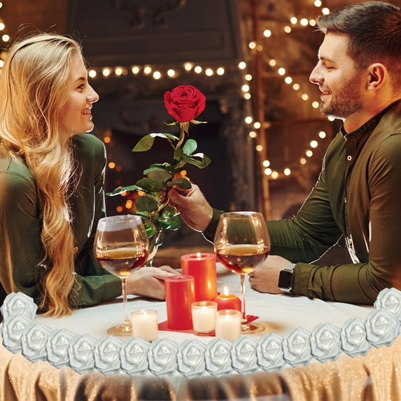 Simulation PE Valentine's Foam Roses, 25PCS Wedding DIY Hand Bouquet, Faux Flower Decoration, Romantic Home Decor, Christmas Decorations, Outdoor Christmas Decorations, Fall Tree Ornaments