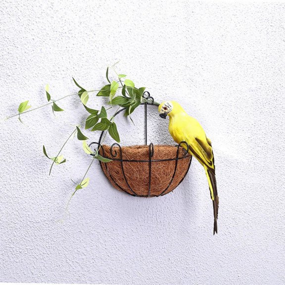 Simulation Parrot, Artificial Feather Bird Decoration, Garden Yard Home Decor Ornament