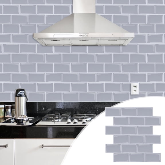Simulation Peel and Stick Wall Tiles | 12x12 Inch Self-Adhesive Waterproof Wallpaper | Heat-Resistant Kitchen & Bathroom Wall Stickers for DIY Home Decor | 1-Pack