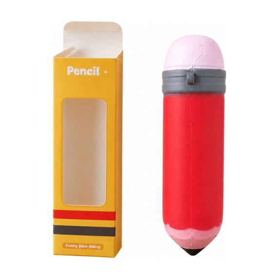 Simulation Pencil Squishy Slow Rising Decompression Toy for Stress Relief in Gift Box, 6 Inch