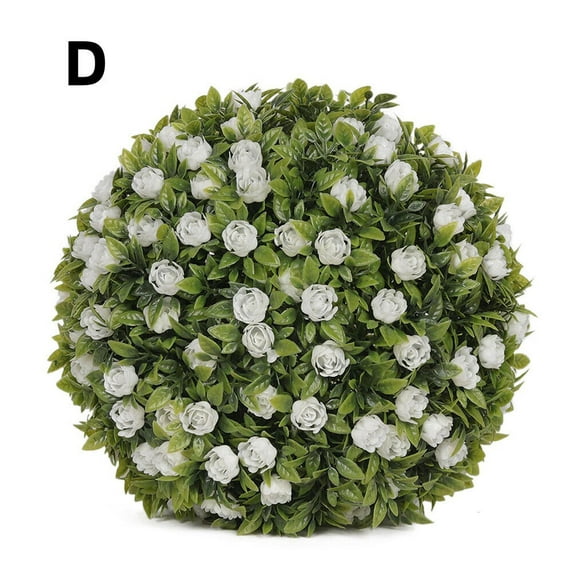 Simulation Plant Flower Hanging Topiary Ball 7.8 Inch for Ceiling Decor