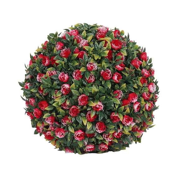 Simulation Plant Flower Hanging Topiary Ball 7.8inch DIY Landscaping Multipurpose PE Material Decoration for Balcony, Wedding and Home Decor Style A