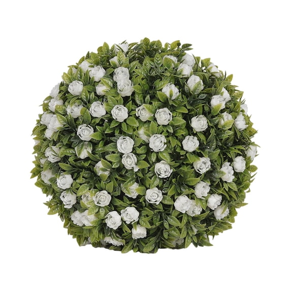 Simulation Plant Flower Hanging Topiary Ball 7.8inch DIY Landscaping Multipurpose PE Material Decoration for Balcony, Wedding and Home Decor Style D