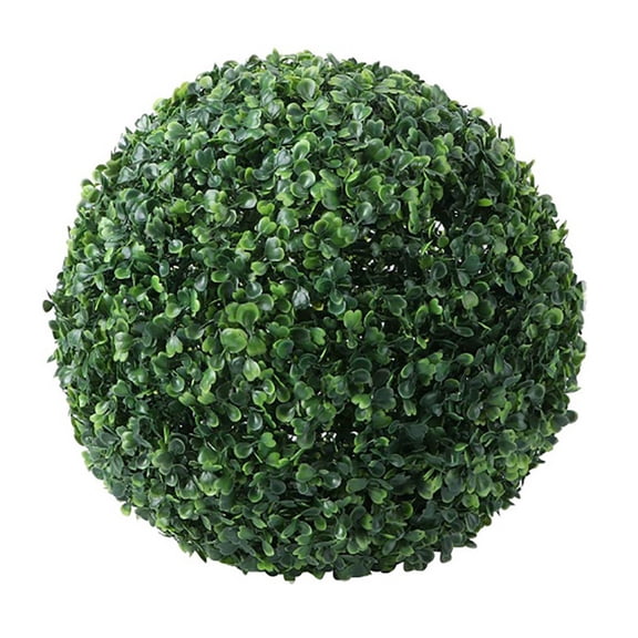 Simulation Plant Grass Ball, Artificial Plant Topiary Ball, Green Round Hanging Ball for Backyard, Balcony, Garden, Wedding Party, Home Office Decor(Without twine rope)