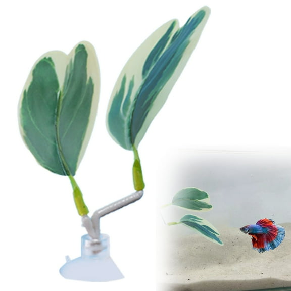 Simulation Plastic Water Grass Betta Leaf,1Pc Betta Leaf,Aquarium And Fish Tank Decoration | Plastic Water Fish Rest And Egg Laying Leaves | Realistic Design Creating A Natural Aquarium Environment