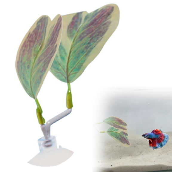 Simulation Plastic Water Grass Betta Leaf,A Betta Leaf,Aquarium and Fish Tank Decoration | Plastic Water Fish Rest and Egg Laying Leaves | Realistic Design Creating A Natural Aquarium Environment