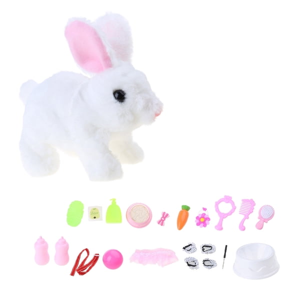 Simulation Plush Rabbit Toy for Baby Learn to Crawl Rabbit Interactive Electronic Pet Walking Animal Toy Kids Favor Gift