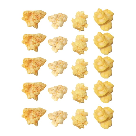 Simulation Popcorn Charms Resin Popcorn Decorations For Jewelry Making 20 PCS