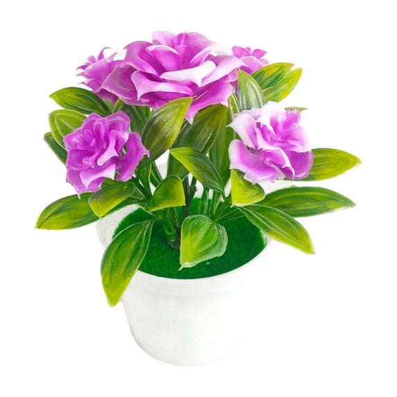 Simulation Potted Plants, Ongmies Potted Lifelike Artificial Flowers – Plastic Simulation Flowers for Home, Garden, Wedding Bouquets, Diy Wreaths & Table Arrangements, 1*Simulation Potted Plant