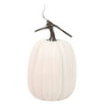 thumbnail image 1 of Simulation Pumpkin Model Beige, Pumpkin Decor Diy Paintable White/Black/Orange/Gold Halloween & Christmas Craft Thick Stem Realistic Display, 1 Simulated Pumpkin Model, 1 of 5