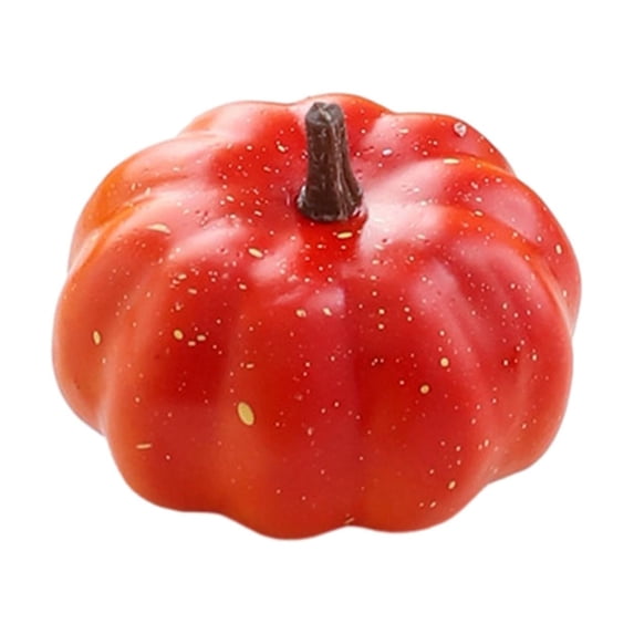 Simulation Pumpkin,artificial pumpkins for decorating faux pumpkins,Autumn Fake Small Pumpkin Fall Harvest Pumpkin,Simulation Mini Foam Pumpkins DIY Crafts Ornament,Lifelike 6.5x9cm Dark Orange