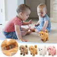 thumbnail image 1 of Simulation Puppy Toy, Stuffed Interactive Pet Toy Can Walk and Bark, Realistic Furry Dog Toy with Battery Operated, for Birthday Party Holiday Gift Home Decor, 1 of 3