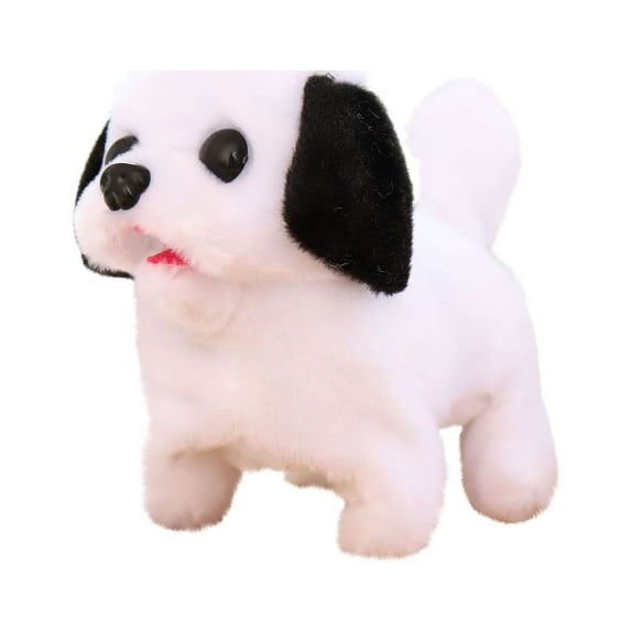 Simulation Puppy Toy, Walking Barking Dog Toy, Realistic Interactive Pet Toy for Kids, Educational Children's Gift with Sound and Movement, Battery Operated, 5.5 Inch Artificial Fur Puppy