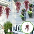 thumbnail image 1 of Simulation Rattan Artificial Hanging Plants, 2Pcs Fake Ivy Vines with Flowers for Indoor Outdoor Hanging Basket Decor, Wall Hanging Greenery for Home Garden, 1 of 6