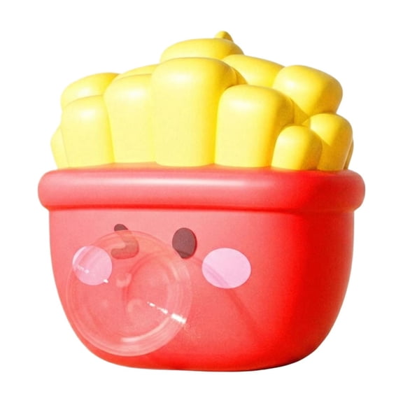 Simulation Relaxation Squeeze Decor, Squeeze Slow Rising, Relaxation Toys, Sensory Squeeze, 2.5X2.5X2.5 Inch Cute Blowing Bubble French Fries Shaped Tabletop Decoration