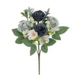 thumbnail image 1 of Simulation Rose Bouquet, Small Fresh Artificial Flower Arrangements, for Wedding Living Room Office Bathroom Home Decor, 1 of 6