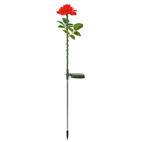 Rose Solar Light with Durable Materials for Garden Decoration