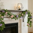 thumbnail image 1 of Simulation Rose Vines Decoration,Artificial Flower Vines for Arches Wrapping,Wedding Party Decoration Rattan,Fake Rose Vine,Floral Backdrop Decor,Hanging Vine Rattan,Wedding Reception Decor, 1 of 6