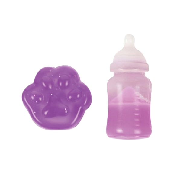 Simulation Round Shape Squishy Fidget Toys for Adults Soft TPRA Sensory Gadget Pink Blue and Purple Office Desk Accessory Pressure Relief Tool 2.17 Inch 2 Pack