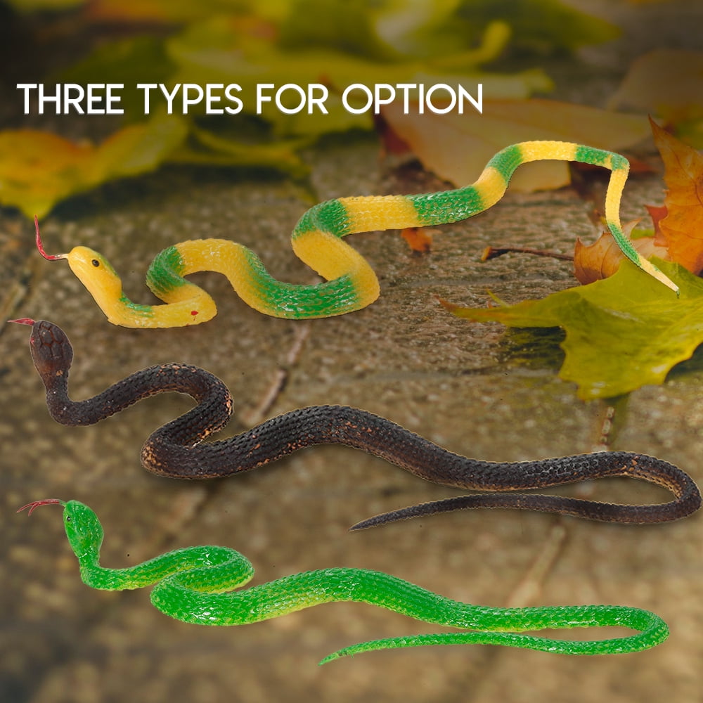 Simulation Rubber Snake Fake Snake Garden Props Tricky Funny Toy ...
