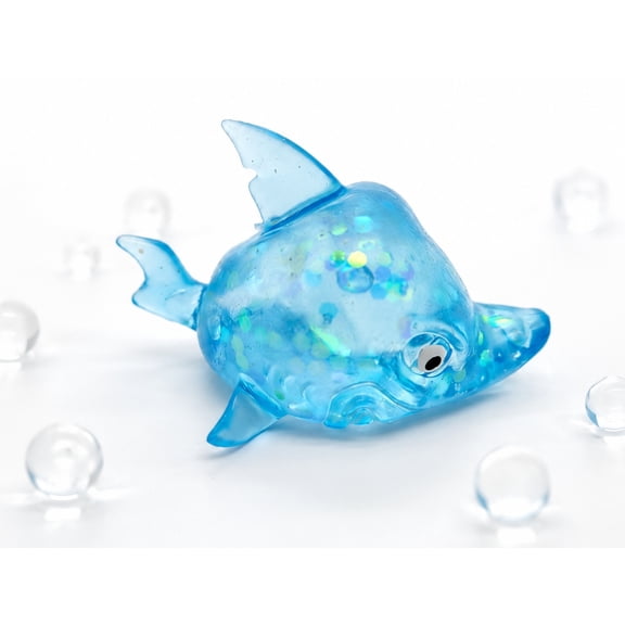 Simulation Shark Shape Squishy Fidget Toys for Adults Soft Plastic Sensory Gadget Realistic Marine Theme Office Desk Accessory Pressure Relief Tool 1 Pack