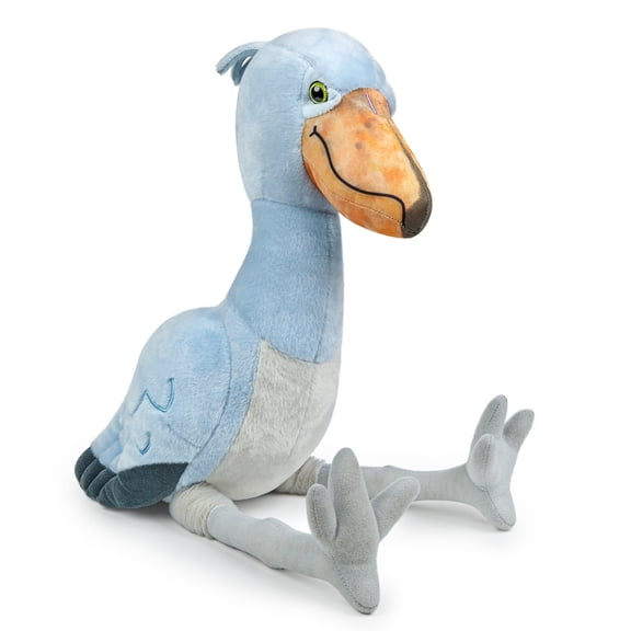 Simulation Shoebill Stork Stuffed Animal,Soft Shoebill Plush Toy, Lifelike Animal Toy,Gifts,Home Decoration,Hugging Toy-Blue 15"