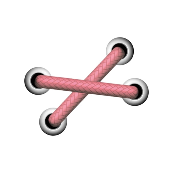 Simulation Shoelaces Stitches Graphic Waterproof Vinyl Sticker Decal for Car, Laptop, Notebook, Window, PVC Material, Easy Application, Gift for Friends and Family