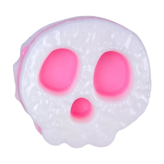 Simulation Skull Shape Squishy Fidget Toys for Adults Soft TPR Sensory Gadget Blue Pink Purple and Yellow Realistic Desktop Accessory Pressure Relief Tool 1 Pack