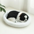 thumbnail image 1 of Simulation Sleeping Breathing Dog Toy, Realistic with Cloth Mat, Soft Fluffy Huggable Doll, Washable, Kids Gift for 3+ Years, Pet Substitute, 1 of 4