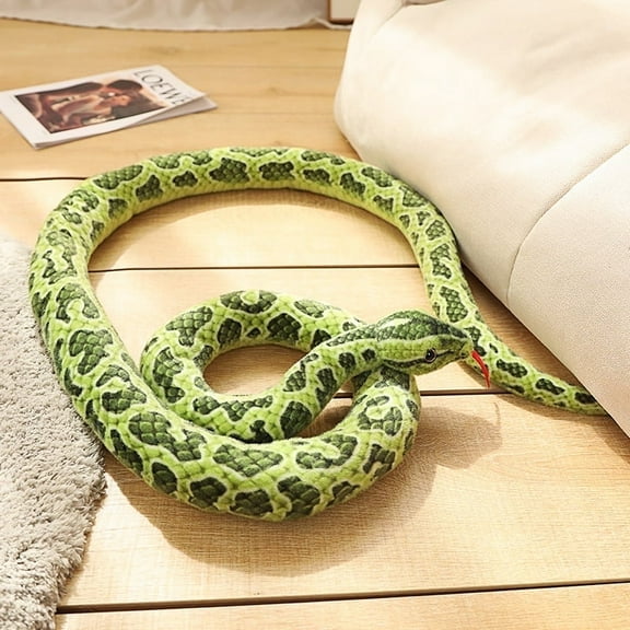 Simulation Snake Big Python Fake Snake Plush Toy78.8" Giant Stuffed Animal Big Snake Children Creative Gift All Age